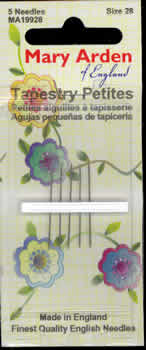 Mary Arden Tapestry Needles  Petite size 28 (5) Discontinued